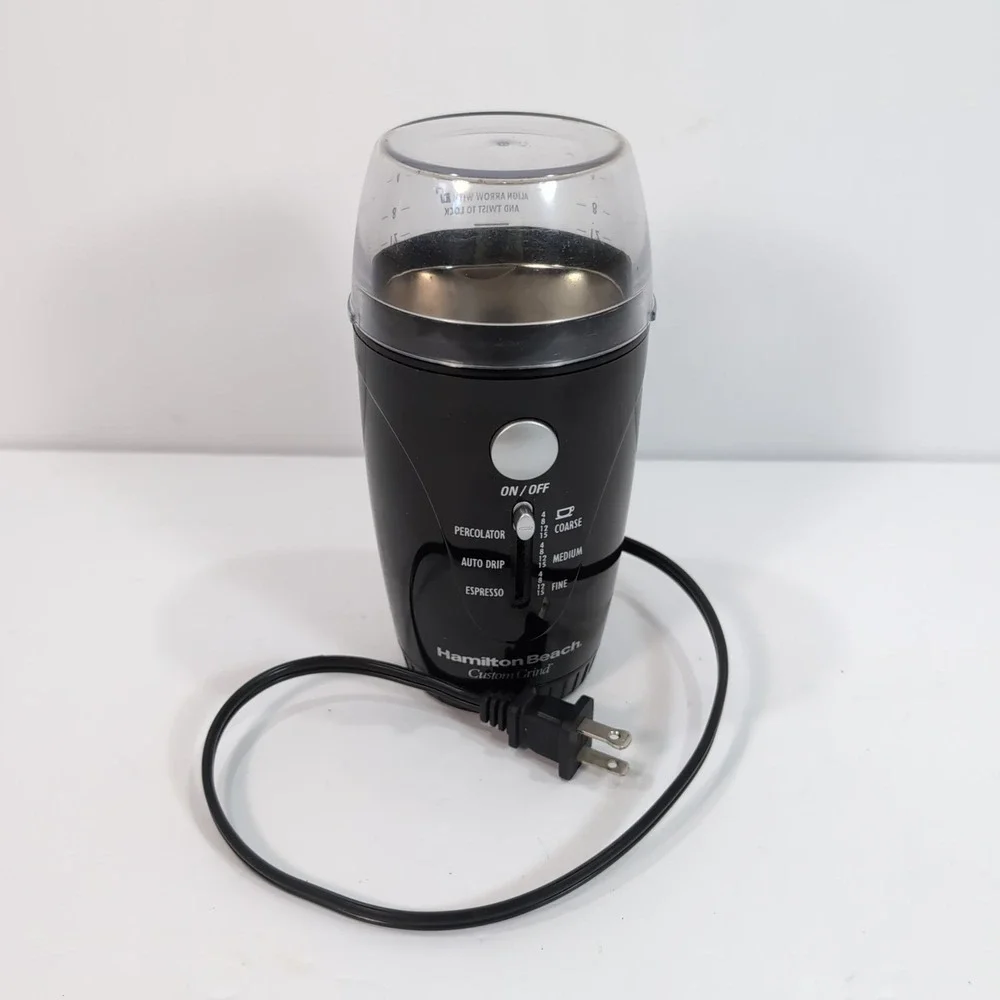 Hamilton Beach Custom Grind 15 Cup Coffee Grinder 80344 Tested Working